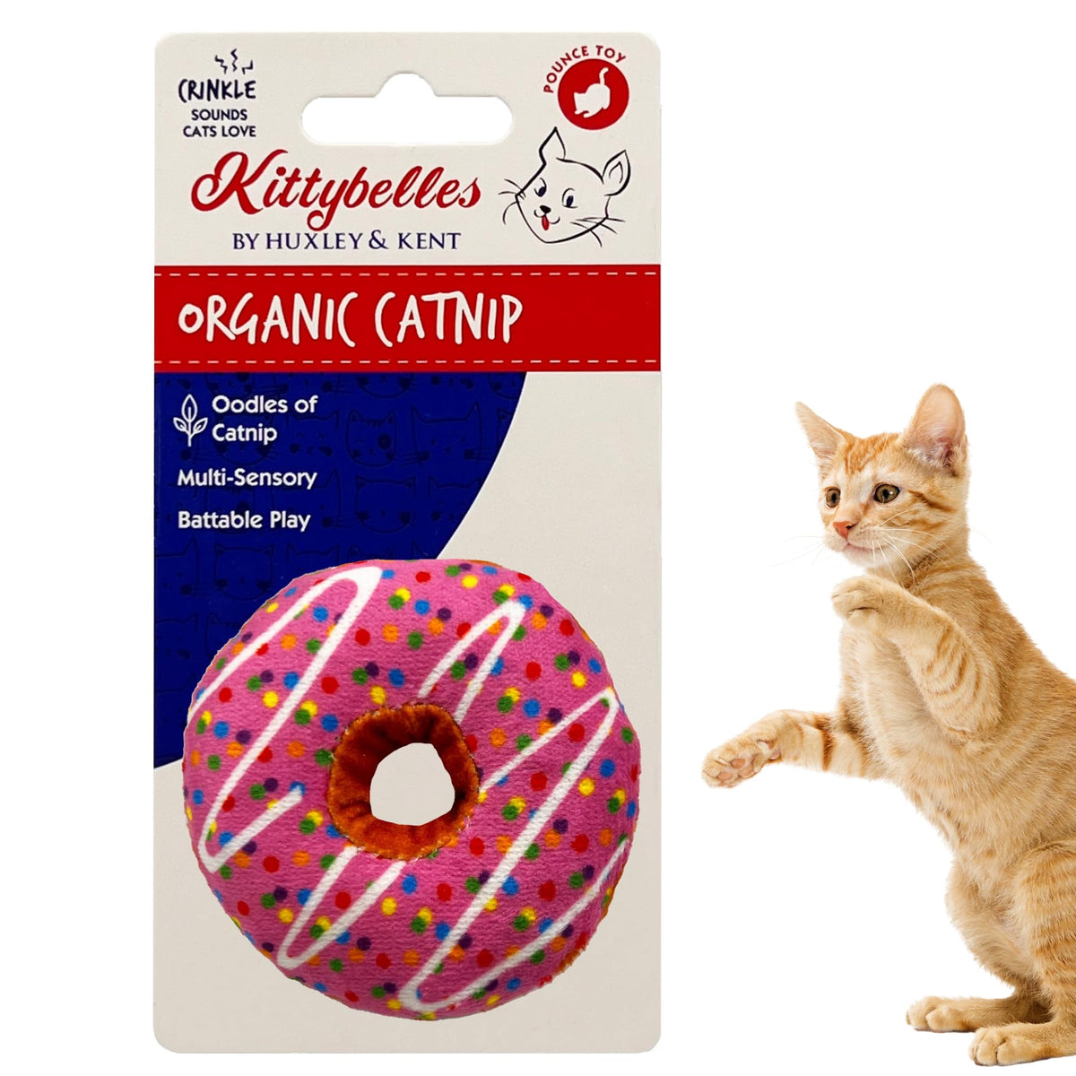Strawberry Donut Catnip Toy