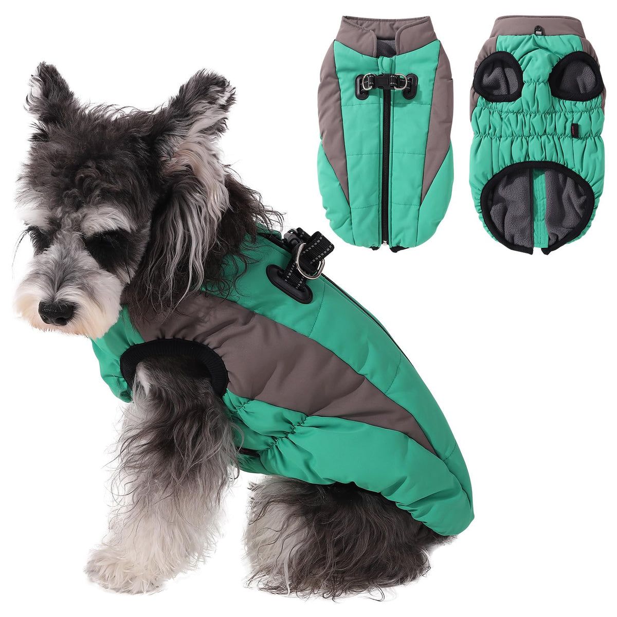 Gyuzh Winter Dog Coat with Harness