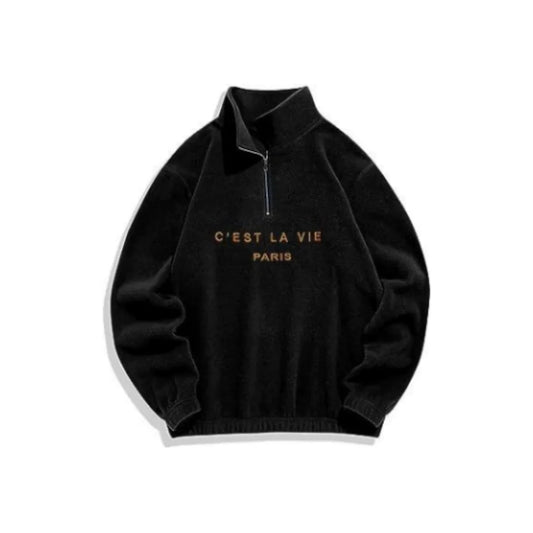 Fleece Turtleneck Hoodie