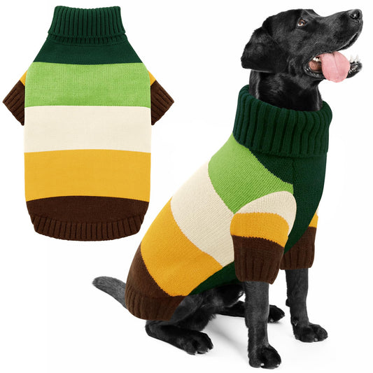 KOESON Green Knit Dog Sweater