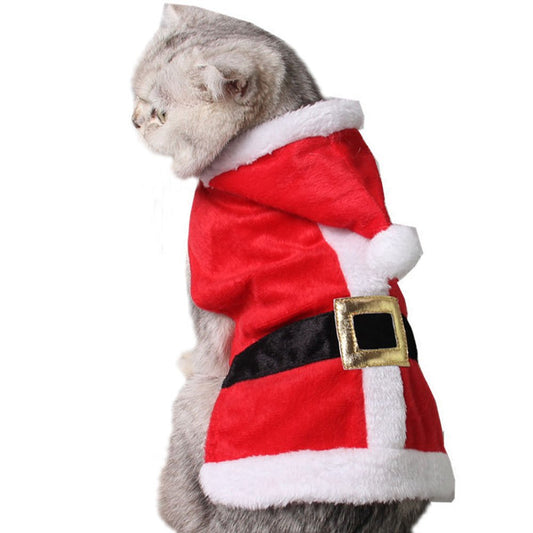 Santa Pet Suit with Hat