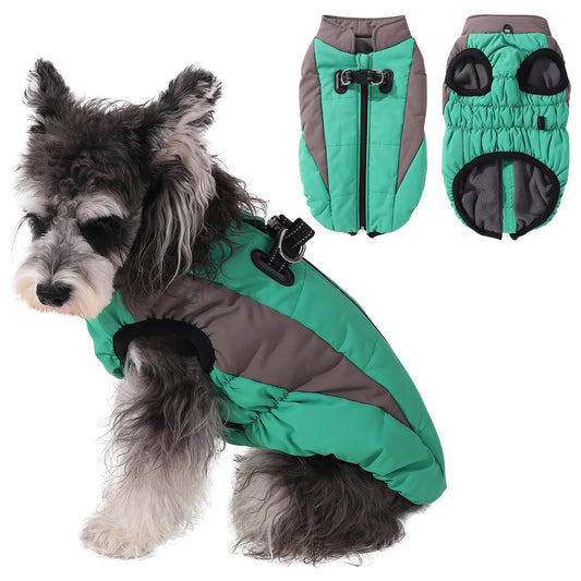 Gyuzh Winter Dog Coat with Harness